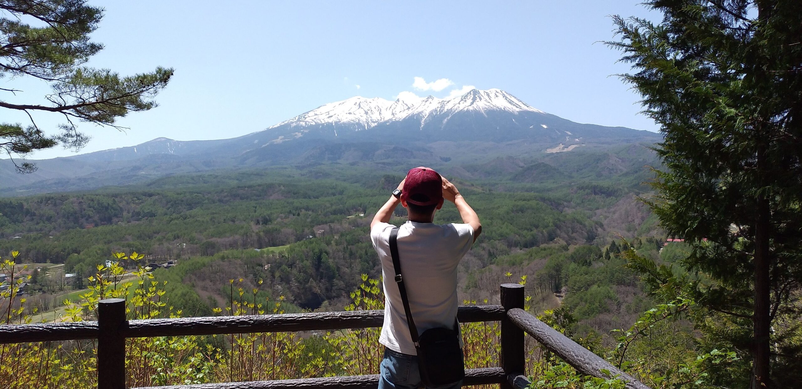 御嶽山を撮っている私を撮りました📷